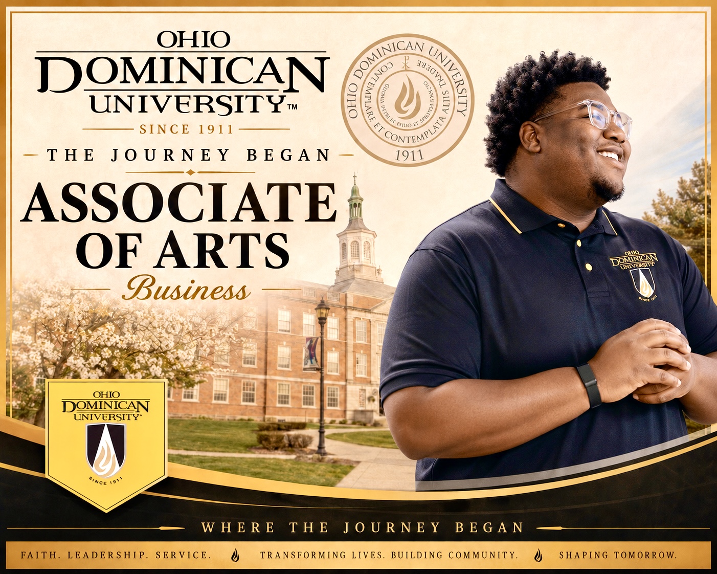 Custom associate degree celebration graphic — Graduations by Good Time Mascots in Columbus, Ohio